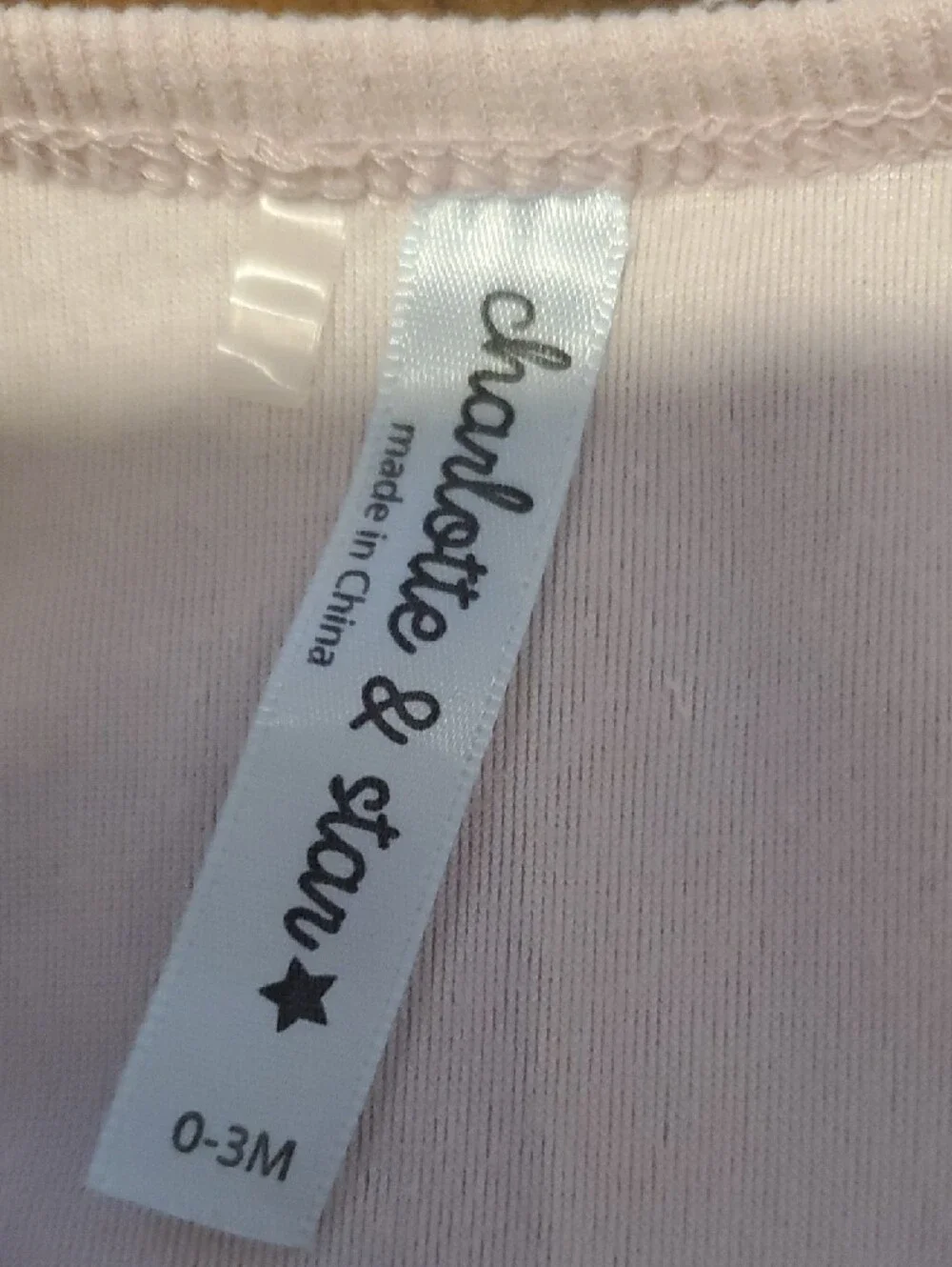 Pale Pink Footed Baby One-Piece Zippered Romper